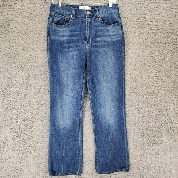 Cabi Jeans Womens 6 Petite Blue 5th Avenue Stretch High Rise Straight *Read* - Picture 1 of 13